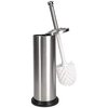 Home Basics Brushed Stainless Steel Toilet Brush with Holder TB41233